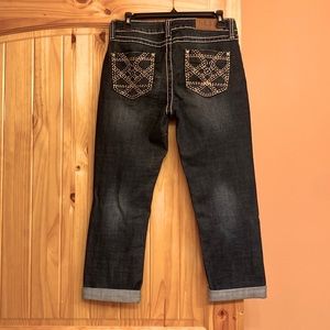 Womens Cowgirl Up Denim Capri Size 27
